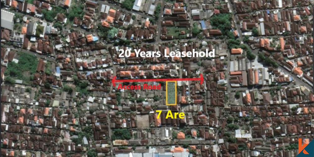 Leasehold land in Denpasar area For Sale