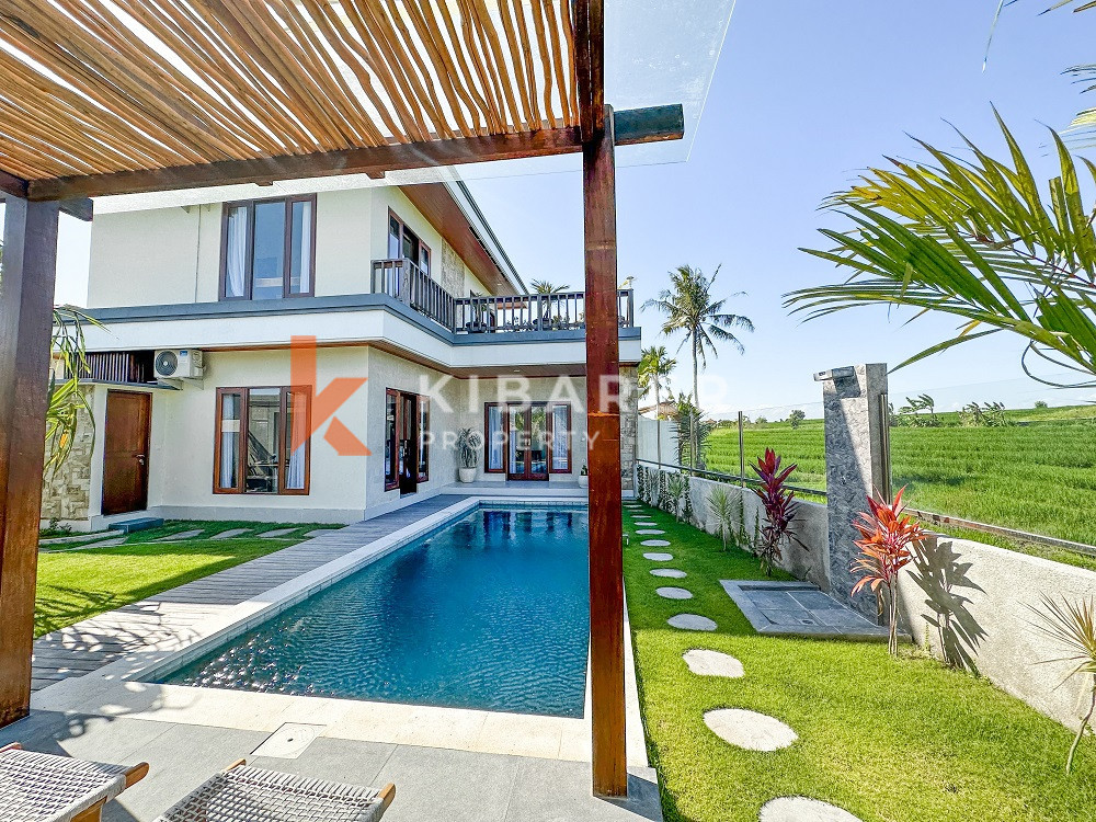 Superbe villa de deux chambres avec vue sur les rizières à Pererenan