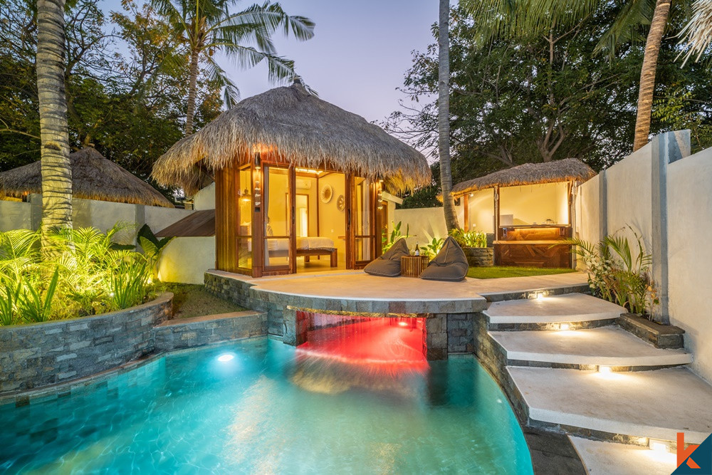 2 unités pour 1 Luxueuse Villa à Gili Air À vendre