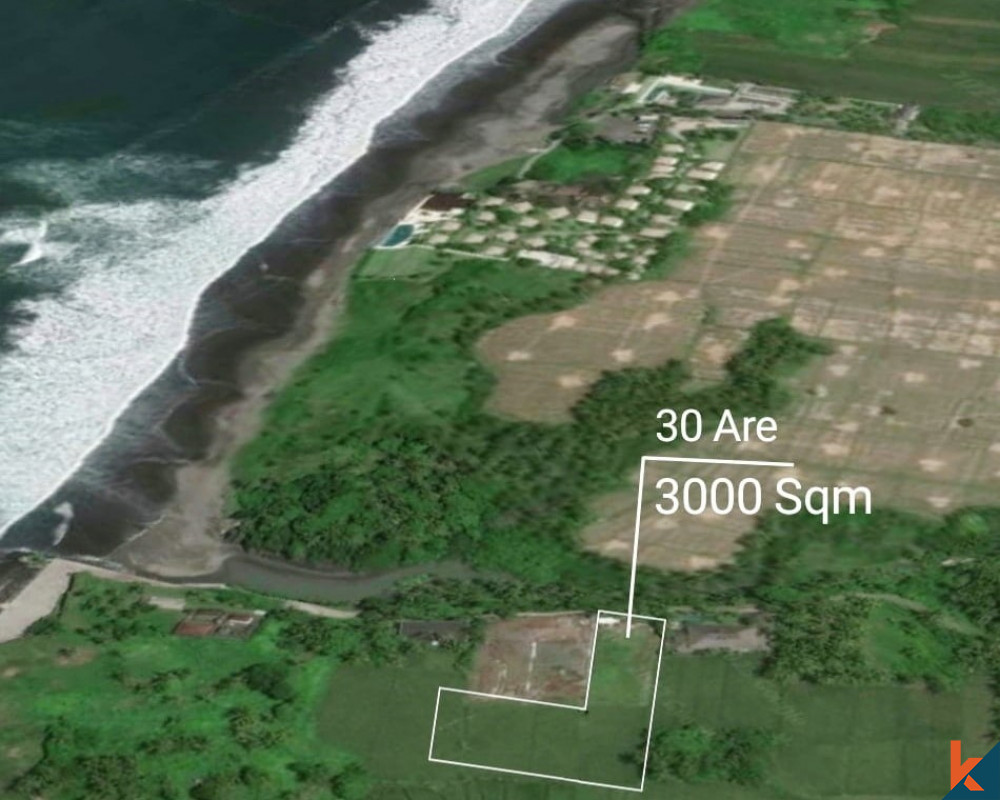 Tanah Tenang di Pinggir Pantai Dijual di Tabanan
