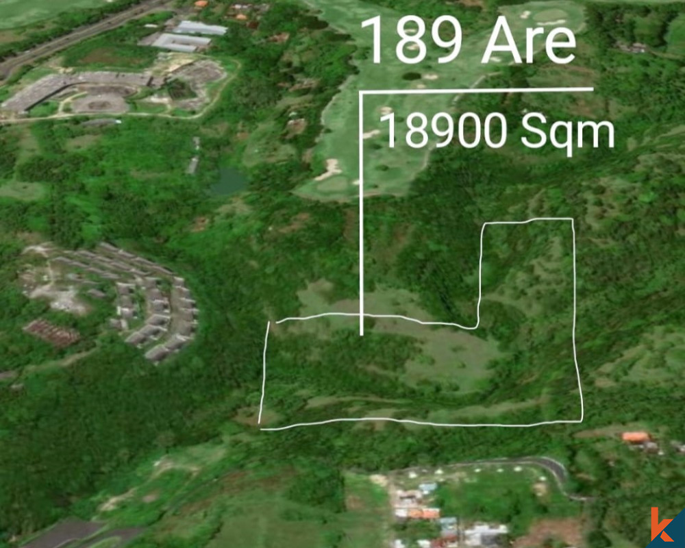 Tanah seluas 1,89 Hektar di Lokasi Bingin yang Diinginkan, Dijual.