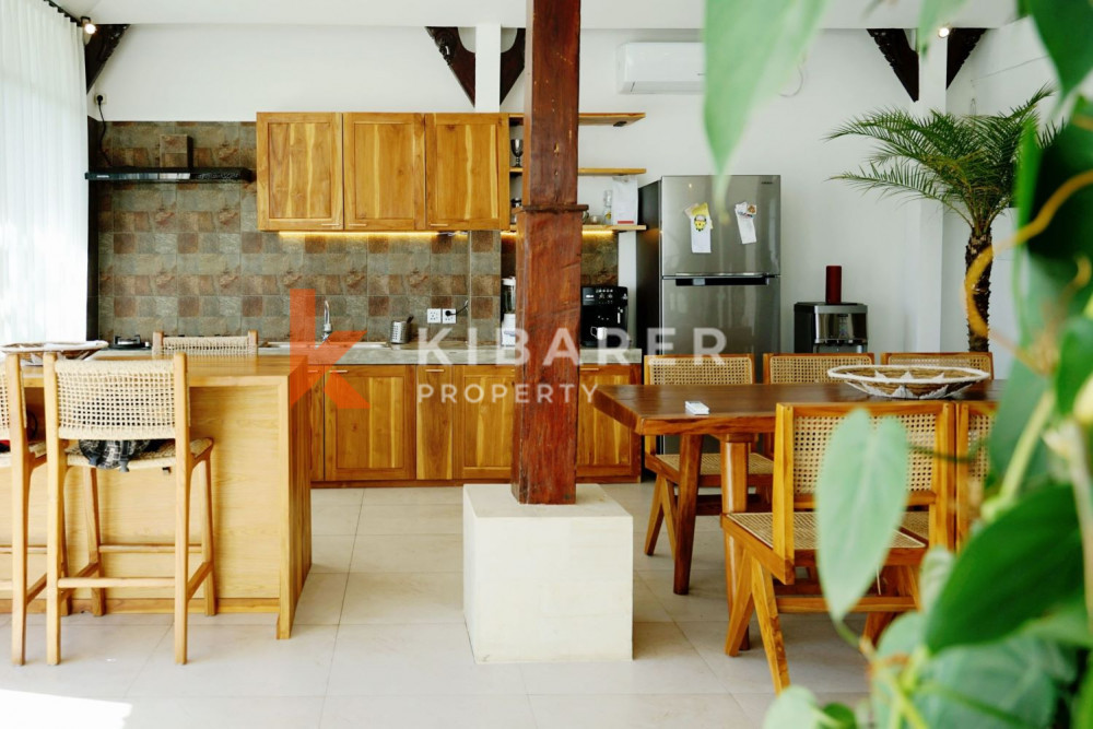 Stunning Four Bedrooms Enclosed Living Villa with Rice Field View in Canggu (available on 25th april)