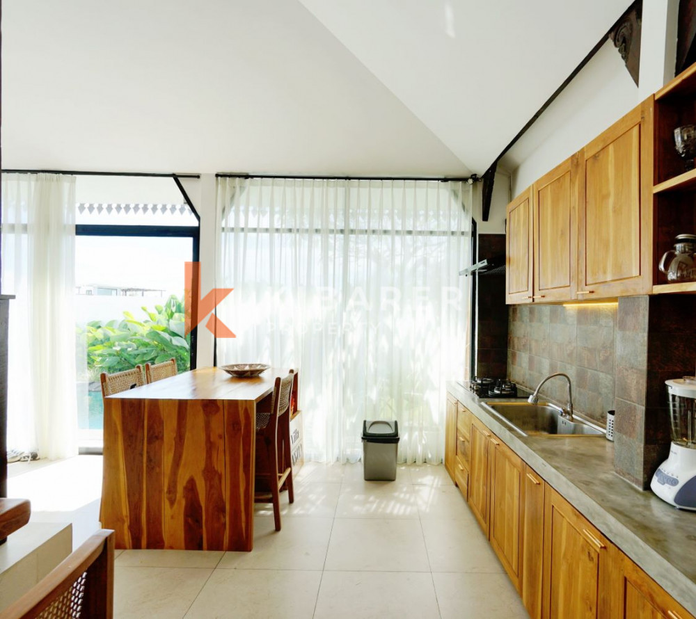 Villa confortable de quatre chambres à coucher avec vue sur les rizières à Canggu