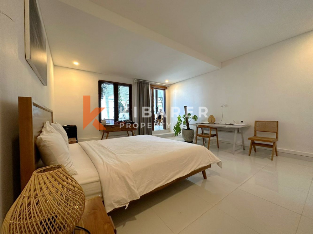 Villa confortable de quatre chambres à coucher avec vue sur les rizières à Canggu