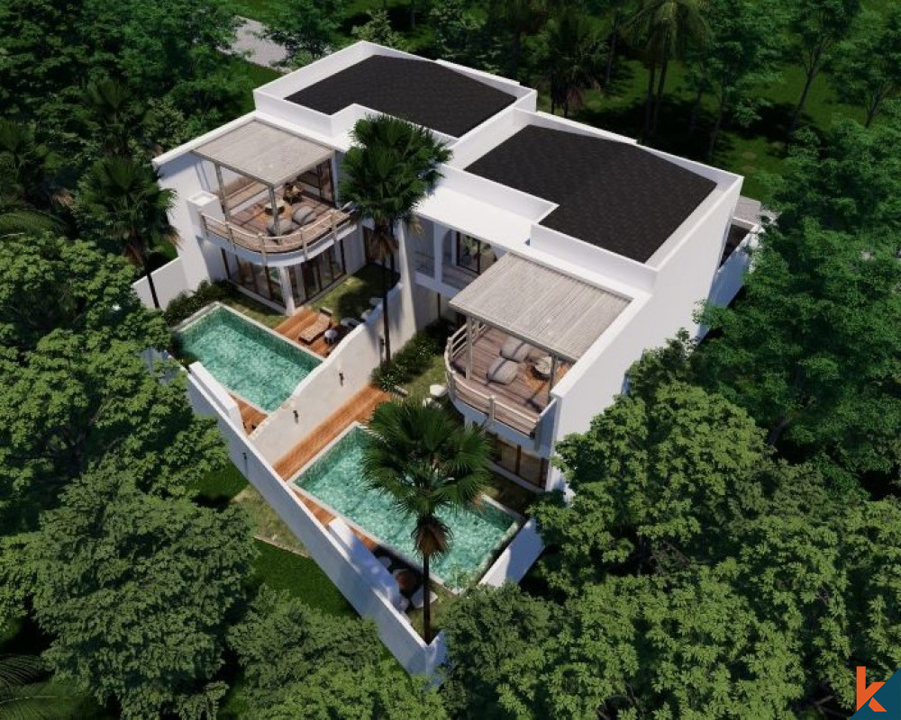 Villa contemporaine tropicale de 3 chambres dans la région de Padang Padang