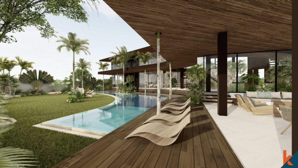 Modern style mansion for lease in Canggu