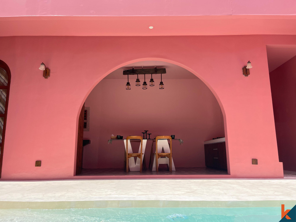 Unique Mediterranean-Style Villa with Pink Walls