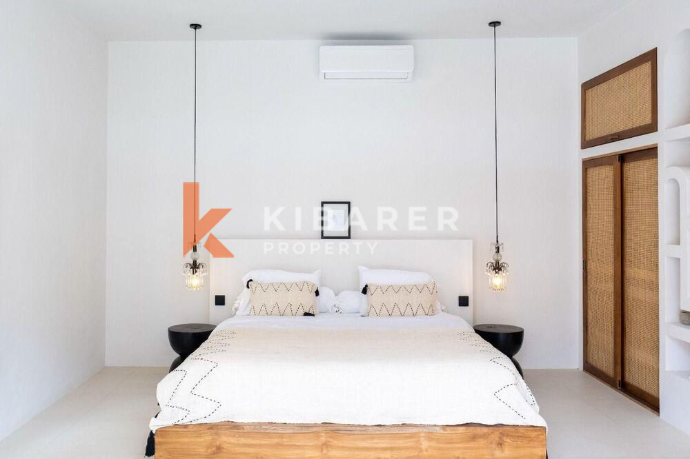Modern Three Bedroom Minimalist Enclosed Living Room Villa Situated in Umalas