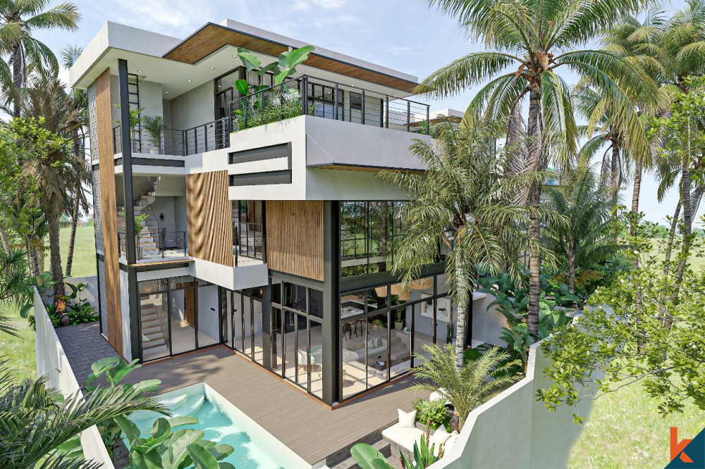A venir - Une magnifique villa de 4 chambres avec vue sur l'océan à Pererenan à vendre