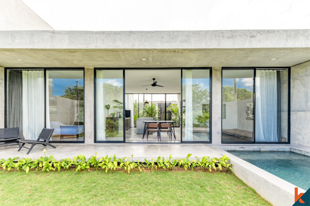 Villa minimaliste d'une chambre près de la plage de Seseh