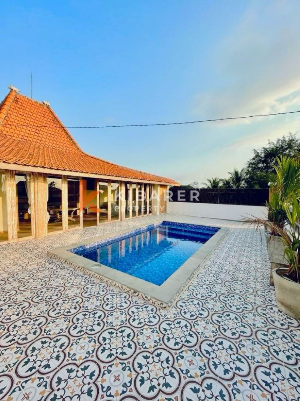 Semi Furnished Three Bedroom Closed Living Villa with Ocean and Rice Field View in Kedungu (Available on 18th February 2026)