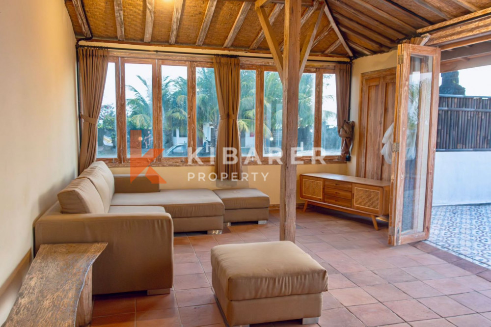 Semi Furnished Three Bedroom Closed Living Villa with Ocean and Rice Field View in Kedungu (Available on 18th February 2026)