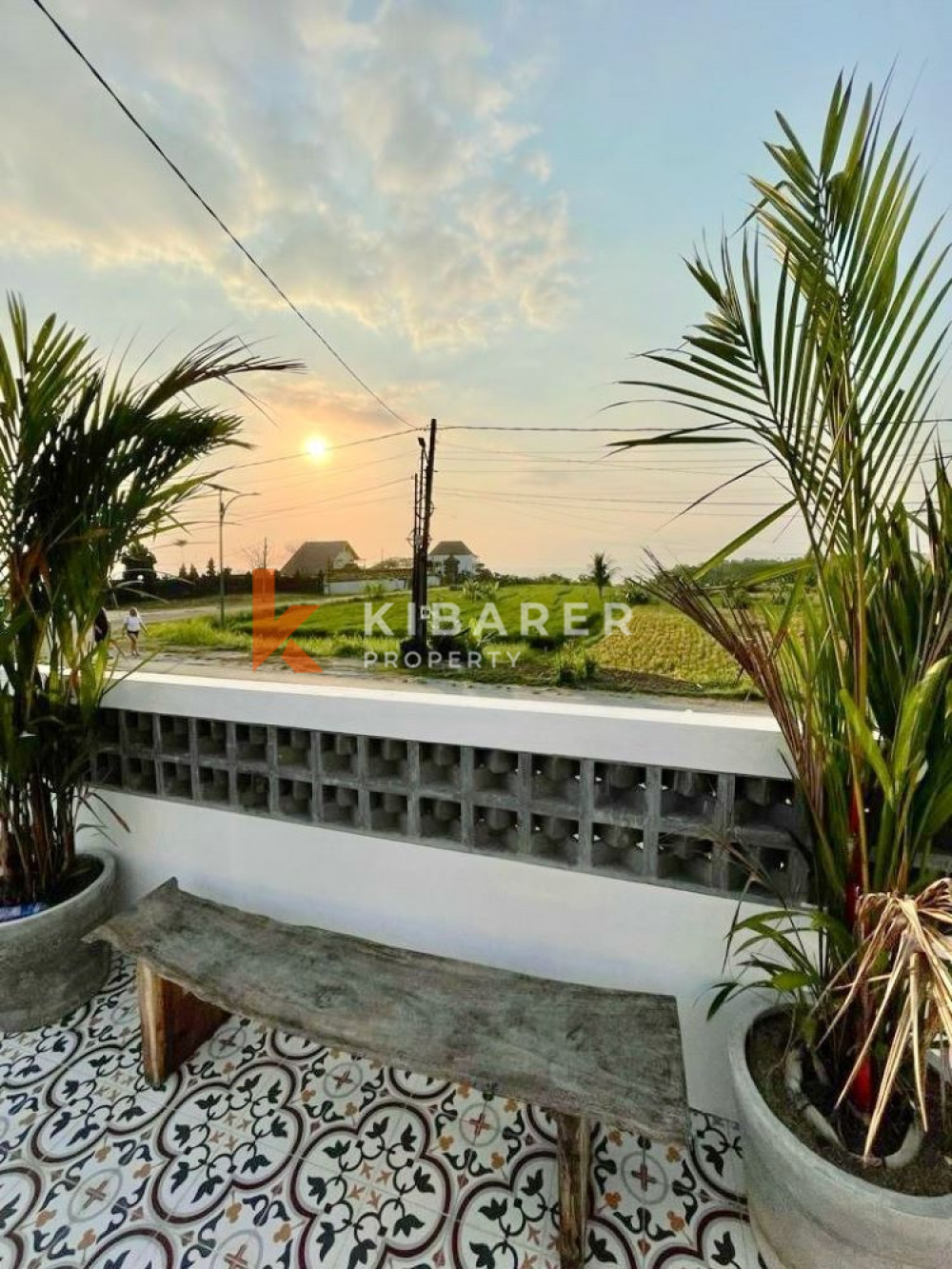 Semi Furnished Three Bedroom Closed Living Villa with Ocean and Rice Field View in Kedungu (Available on 18th February 2026)