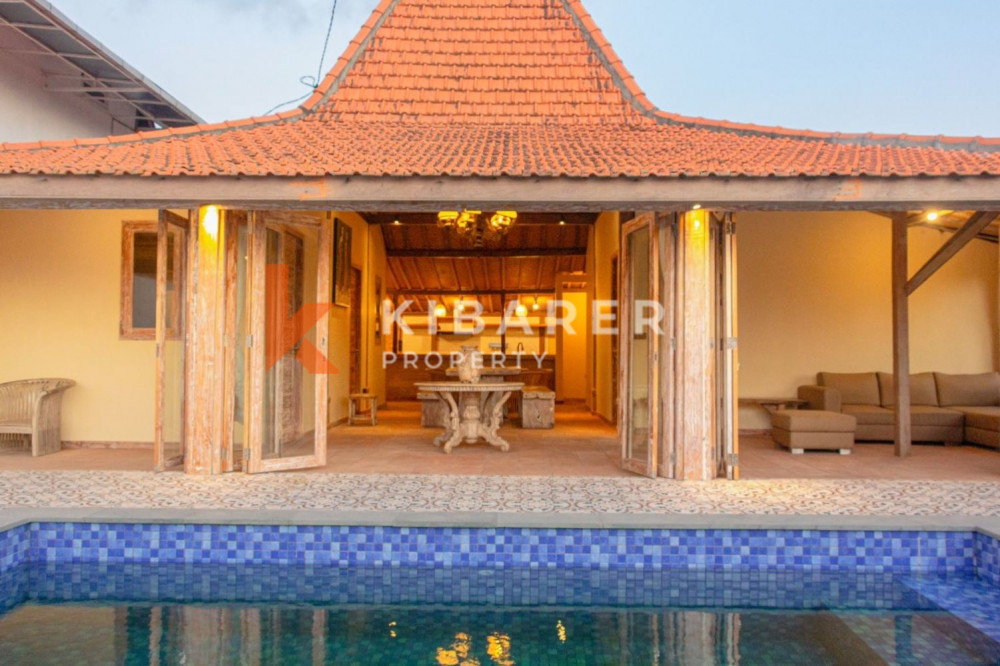 Semi Furnished Three Bedroom Closed Living Villa with Ocean and Rice Field View in Kedungu (Available on 18th February 2026)