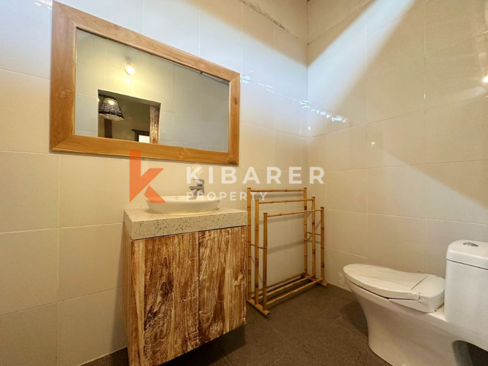 Semi Furnished Three Bedroom Closed Living Villa with Ocean and Rice Field View in Kedungu (Available on 18th February 2026)