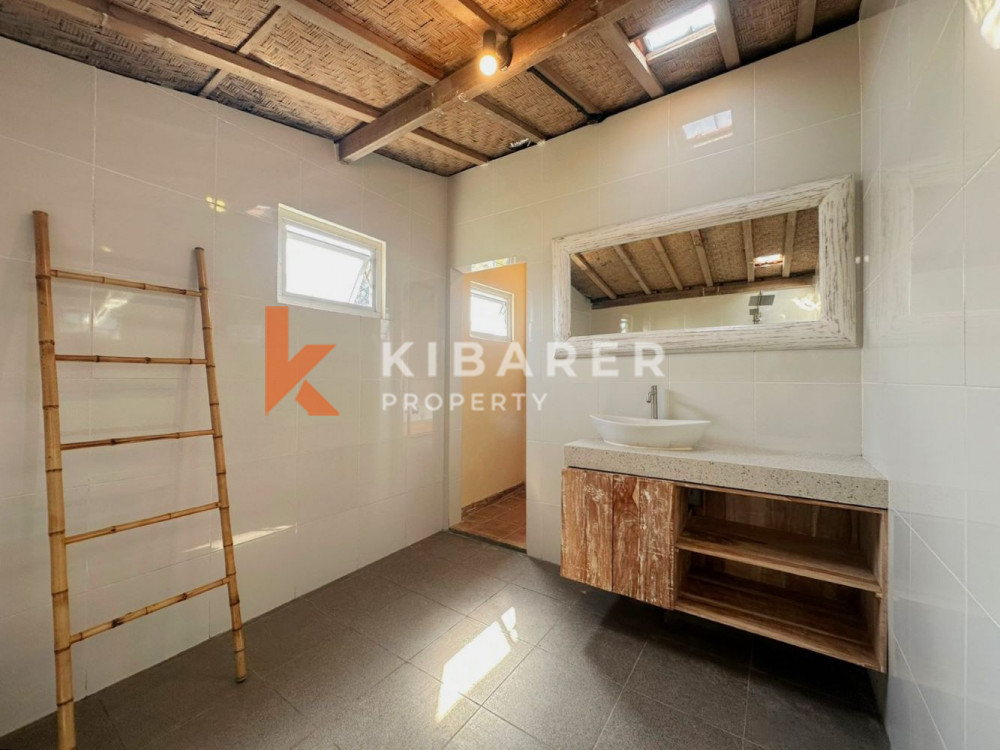 Semi Furnished Three Bedroom Closed Living Villa with Ocean and Rice Field View in Kedungu (Available on 18th February 2026)