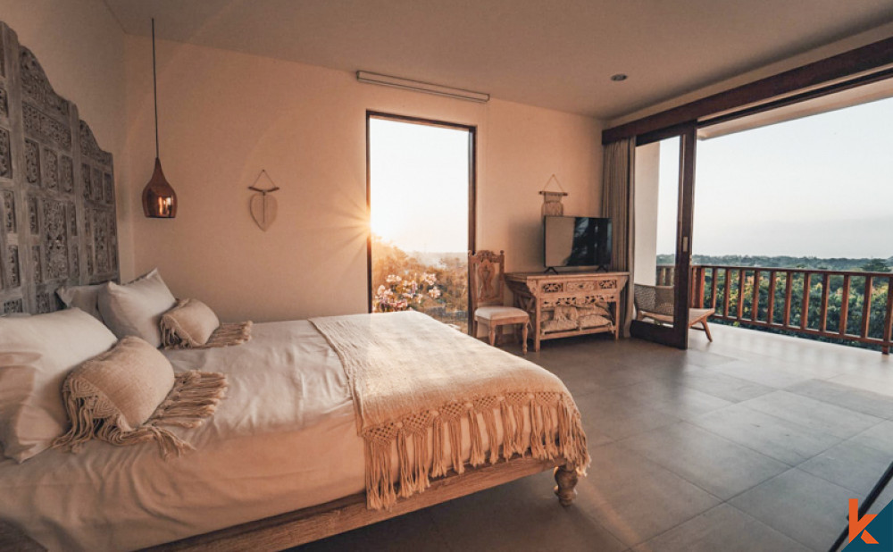 Propriété d'une chambre au sommet d'une colline avec vue sur l'océan