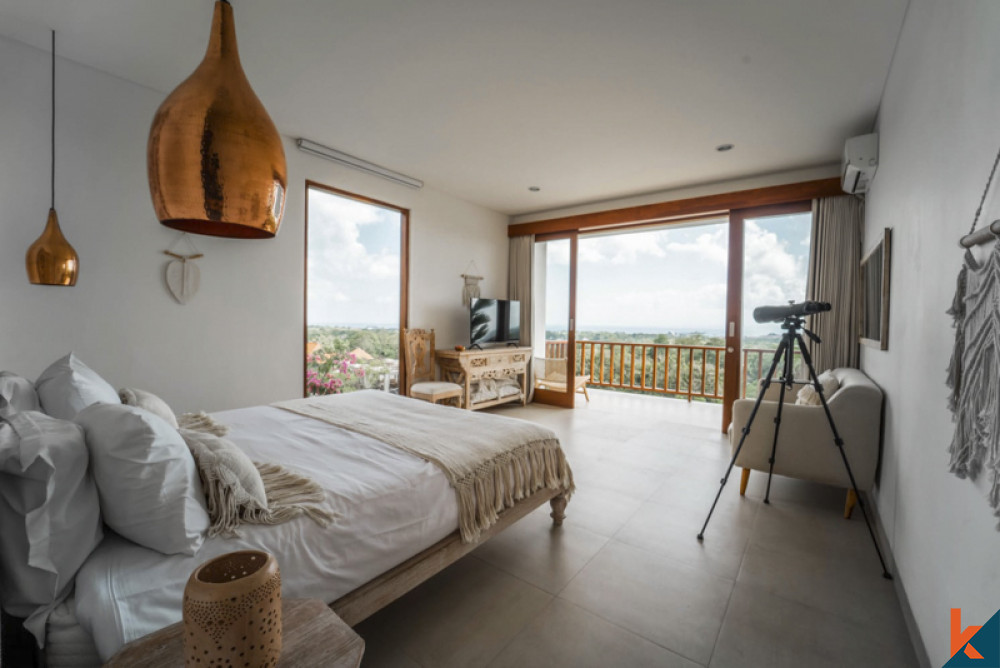 Propriété d'une chambre au sommet d'une colline avec vue sur l'océan