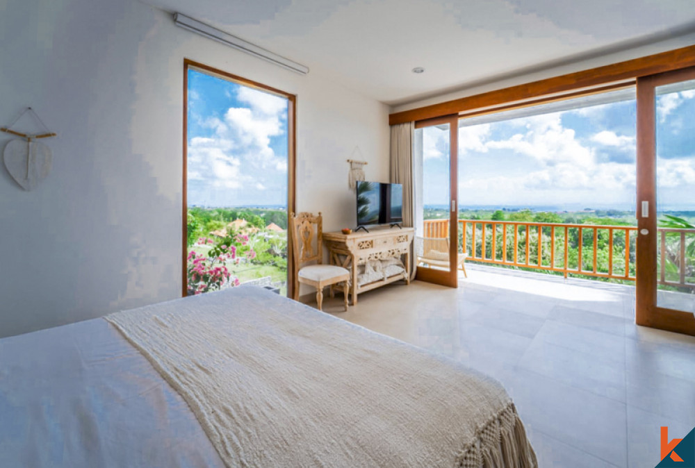 Propriété d'une chambre au sommet d'une colline avec vue sur l'océan