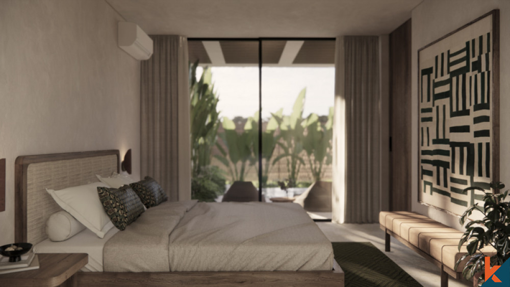 Rumah modern dua kamar tidur yang akan datang dengan pemandangan laut