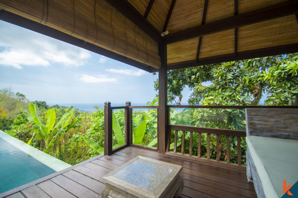 Beautiful hilltop two bedroom villa with amazing ocean views