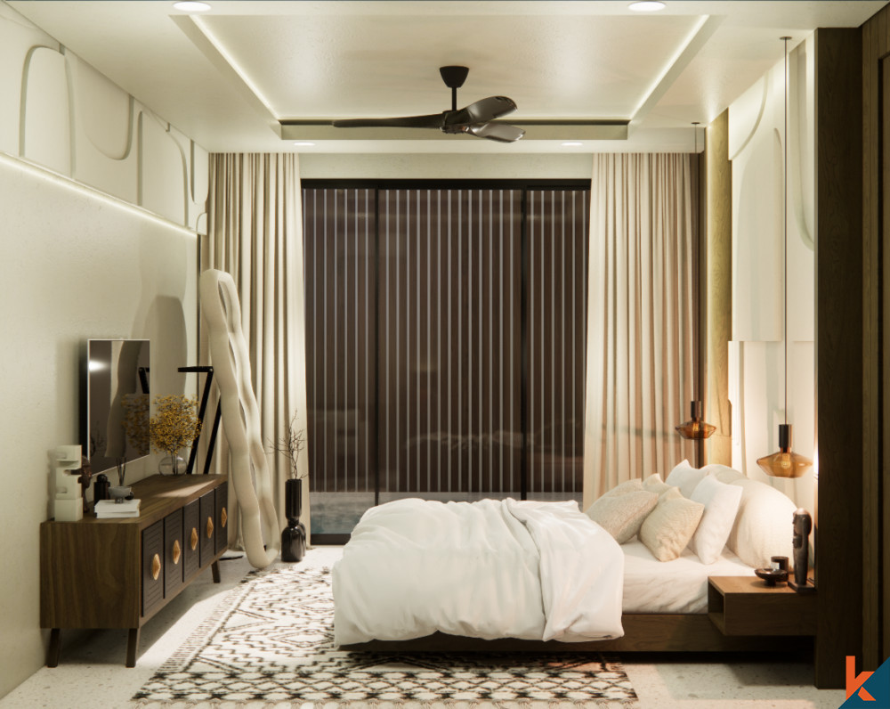 Vila 2 Kamar Tidur Modern dengan Kolam Renang di Canggu Dijual