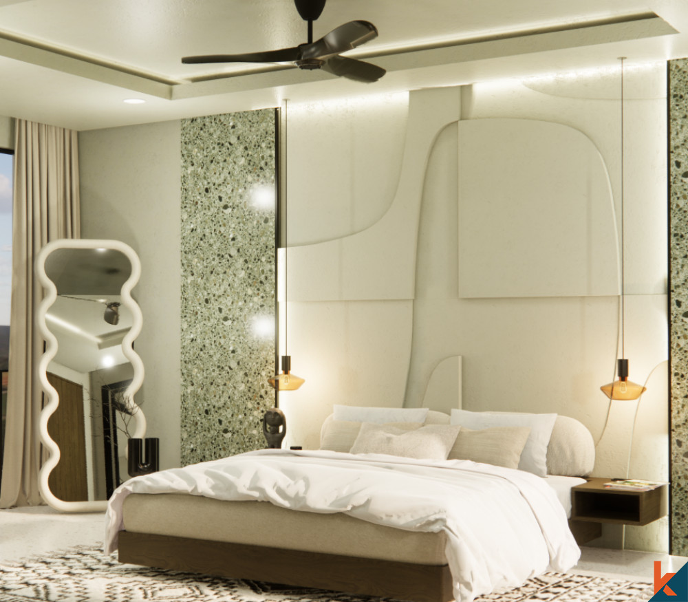 Vila 2 Kamar Tidur Modern dengan Kolam Renang di Canggu Dijual