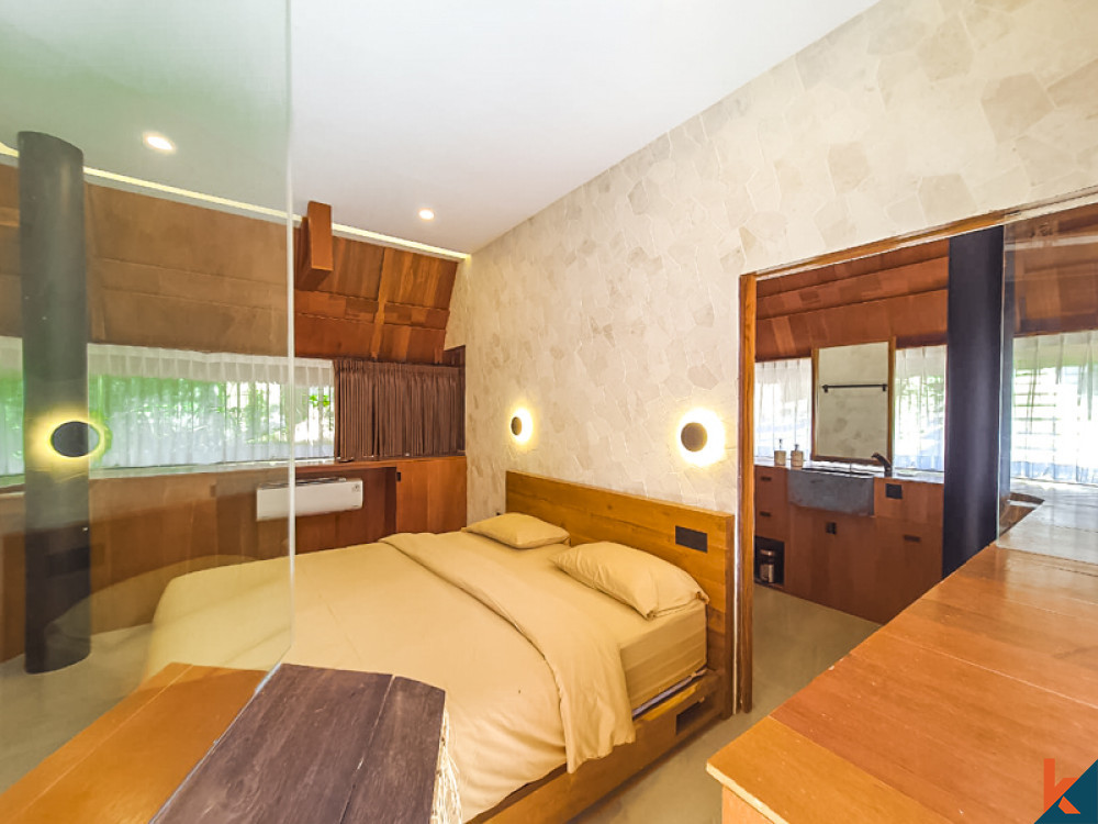 Pondok dua kamar tidur baru dengan gaya pondok di sisi sungai Cepaka