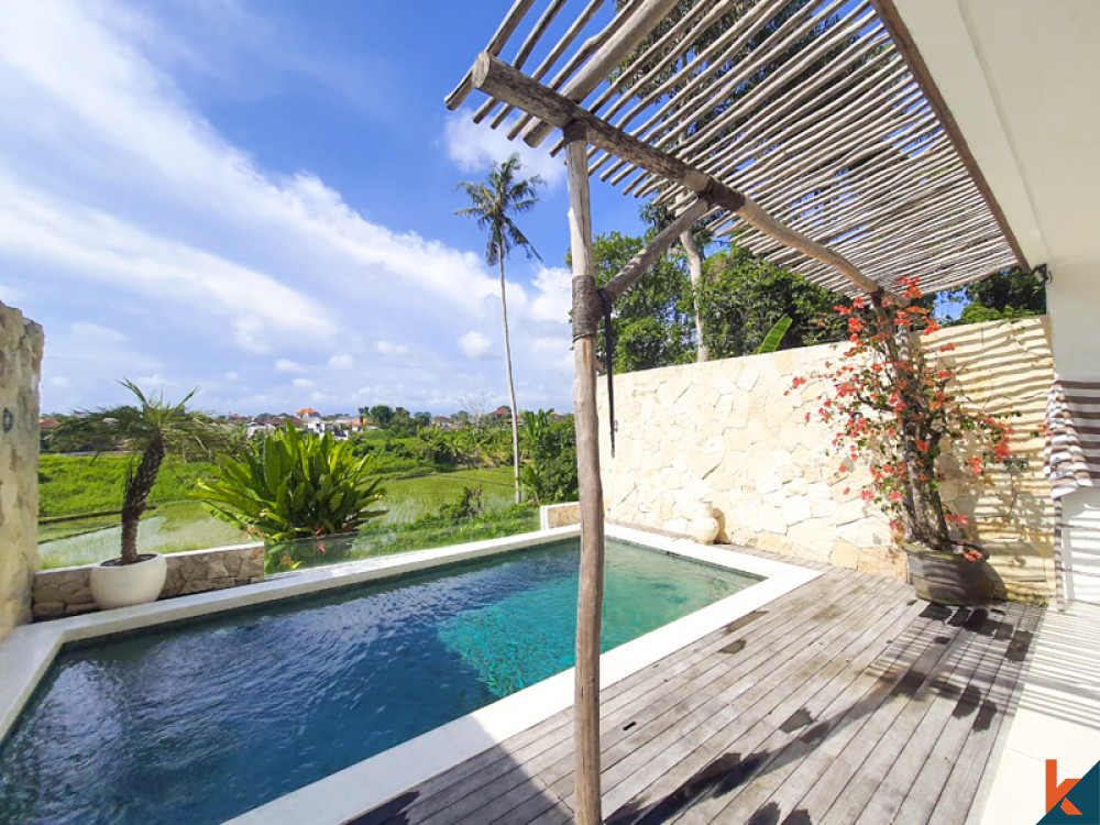 New two bedroom villa with amazing rice fields views