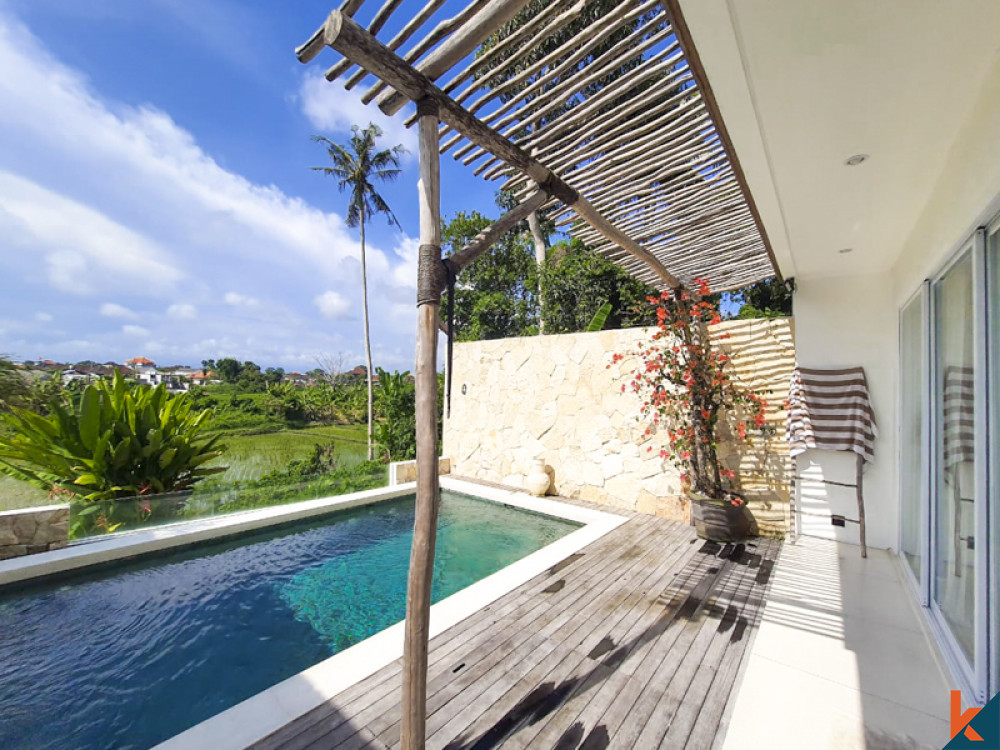 New two bedroom villa with amazing rice fields views