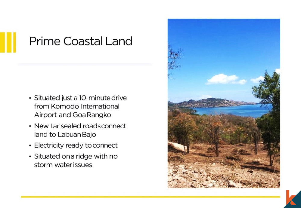 Beautiful Coastal Land in Labuan Bajo for sale