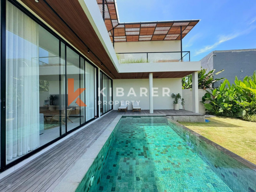Brand New Charming Three Bedroom Enclosed Living Villa in Pererenan