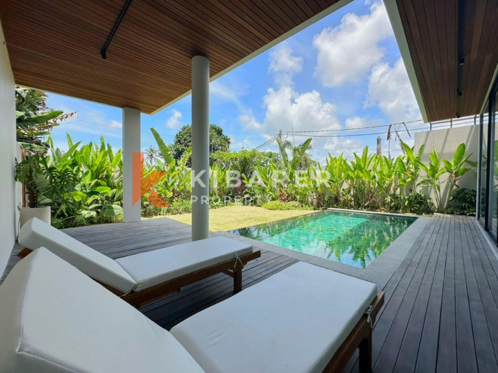 Brand New Charming Three Bedroom Enclosed Living Villa in Pererenan