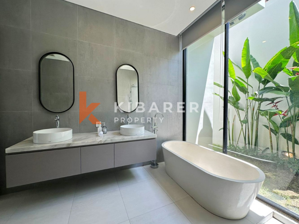 Brand New Charming Three Bedroom Enclosed Living Villa in Pererenan