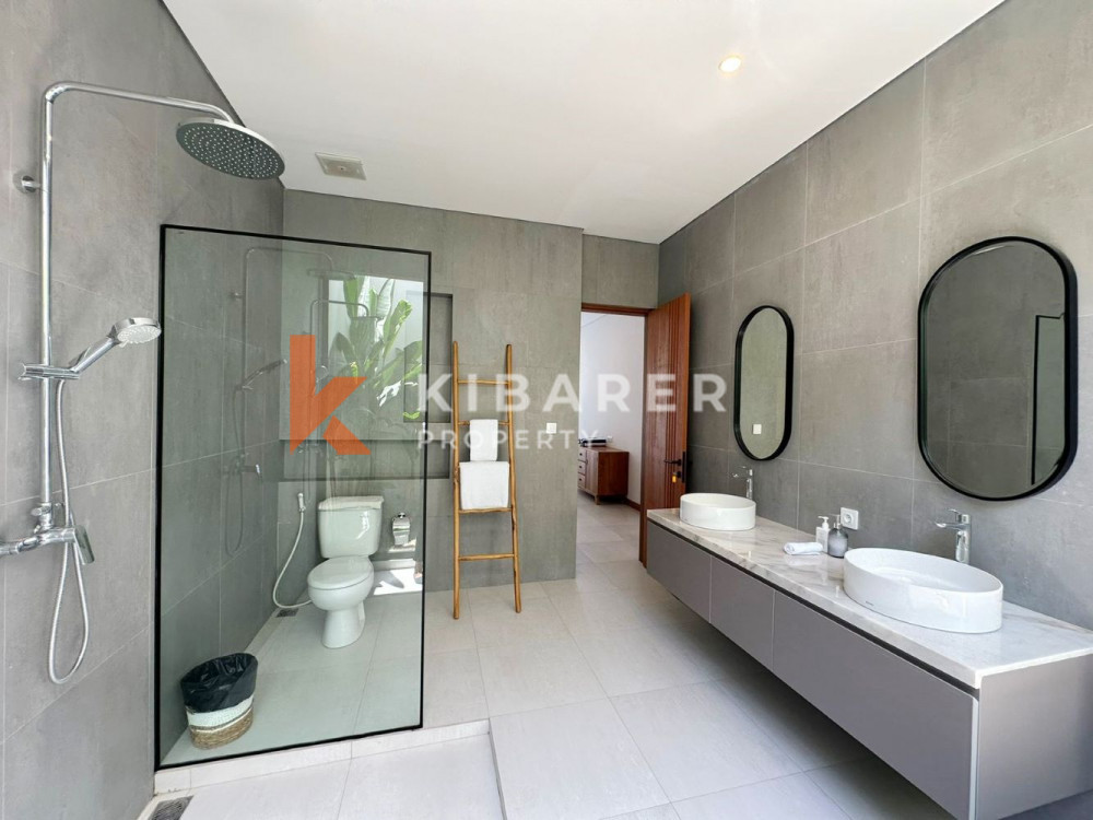 Brand New Charming Three Bedroom Enclosed Living Villa in Pererenan