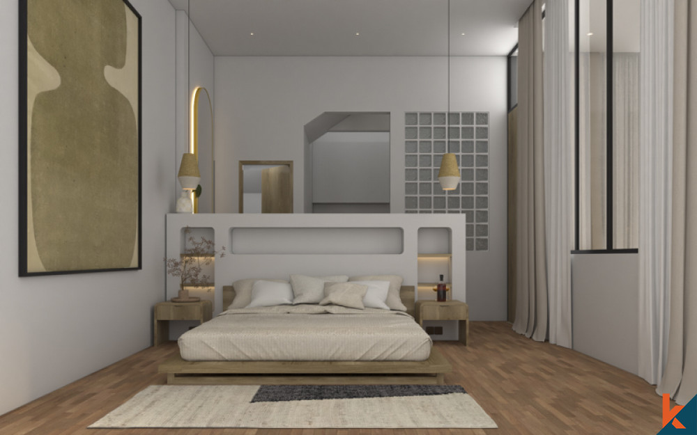 Apartemen studio modern dengan satu kamar tidur yang akan datang di Berawa