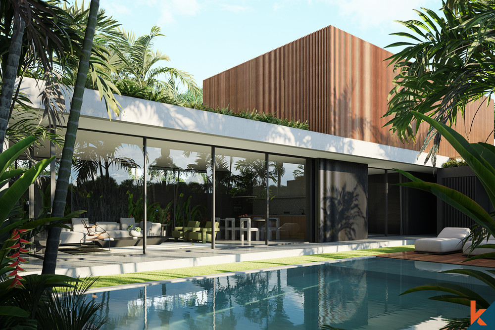 Villa moderne de trois chambres à Pantai Nyanyi à vendre