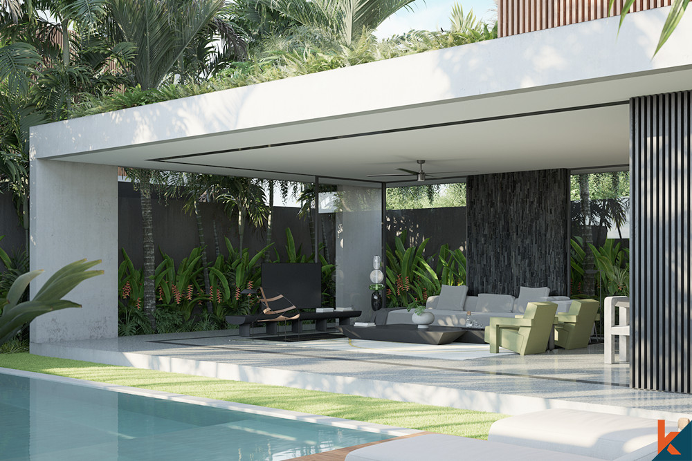 Modern three bedrooms villa in pantai nyanyi for sale