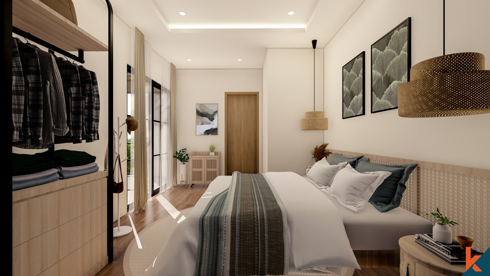 hunian tiga kamar tidur modern yang akan datang di cemagi