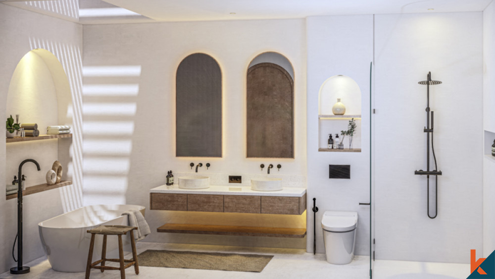 Vila empat kamar tidur baru yang menakjubkan dengan desain yang luar biasa di Umalas