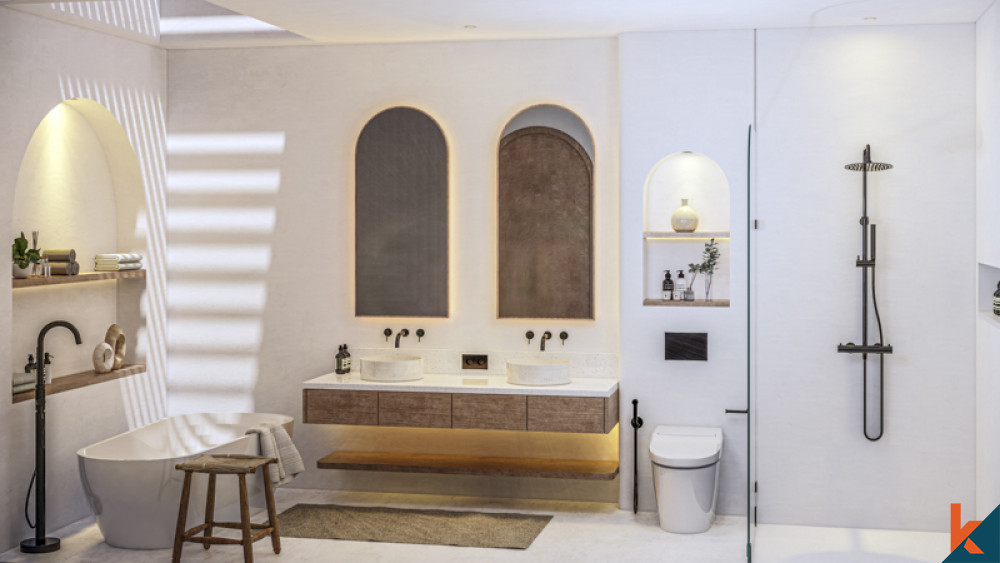 Vila empat kamar tidur baru yang menakjubkan dengan desain yang luar biasa di Umalas
