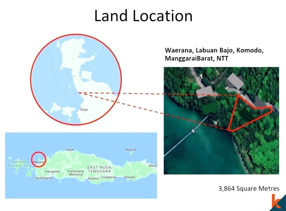 Stunning coastal land in Labuan Bajo For Sale