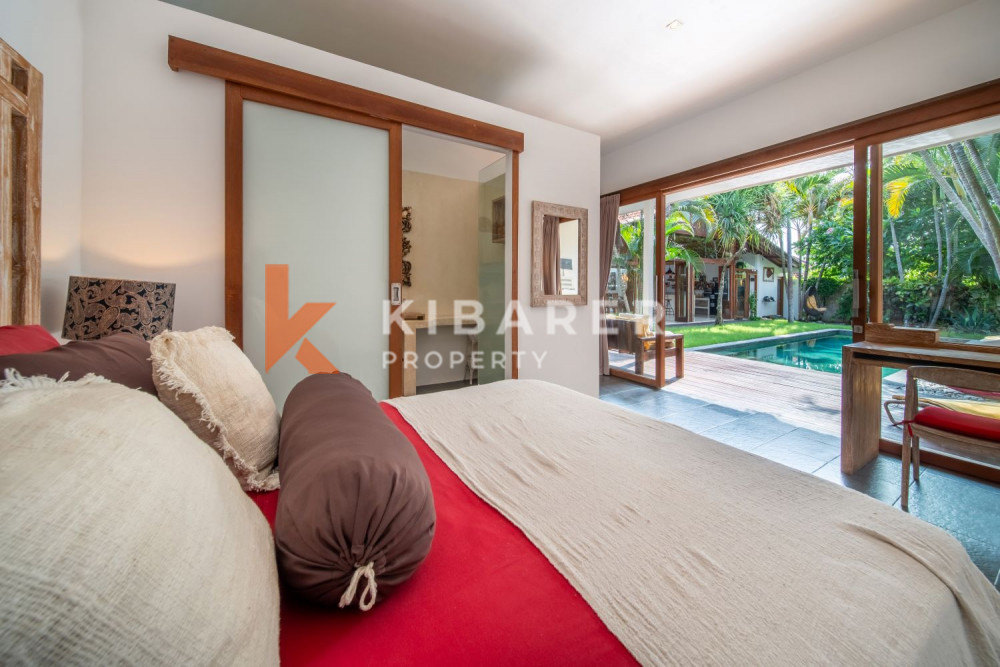 Tropical and Stunning Three Bedroom Enclosed Living Villa in Kerobokan (Available on 1st May)