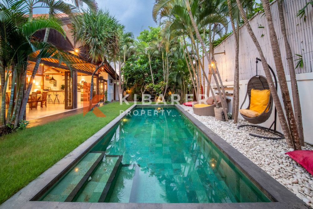 Tropical and Stunning Three Bedroom Enclosed Living Villa in Kerobokan (Available on 1st May)