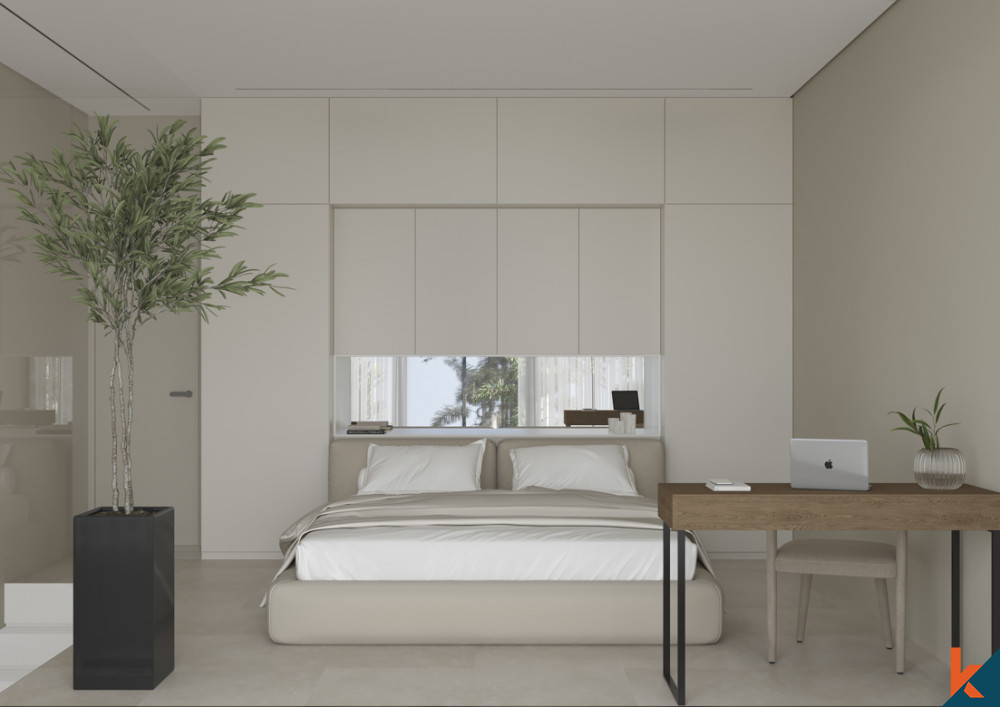 Prochaine villa moderne d'une chambre à coucher dans le quartier branché de Berawa