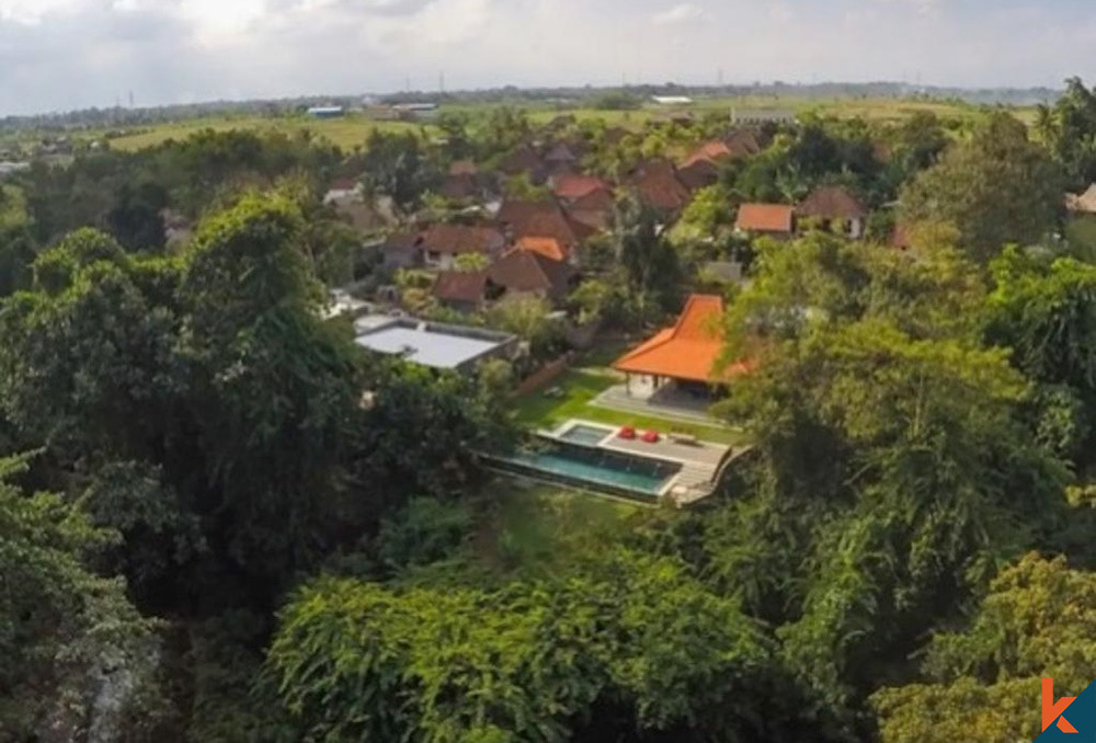 Villa cantik di Cempaka dengan pemandangan luar biasa 9 menit dari Canggu untuk dijual