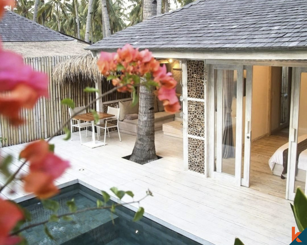 Beautiful tropical resort for sale in popular Gili Island