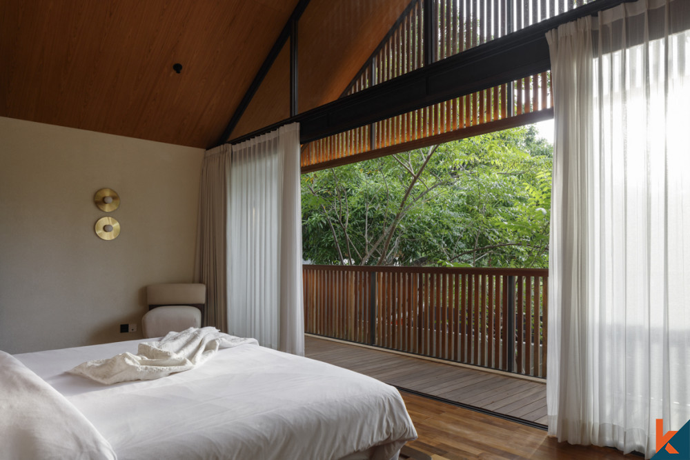 Vila dua kamar tidur yang indah dengan fasilitas resor untuk disewakan