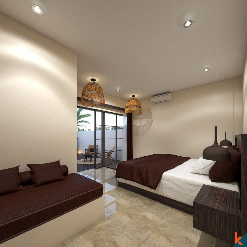 Vila dua kamar tidur yang akan datang dengan fitur modern di Padonan