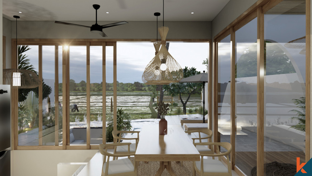 Villa de deux chambres à coucher avec vue sur le champ de riz